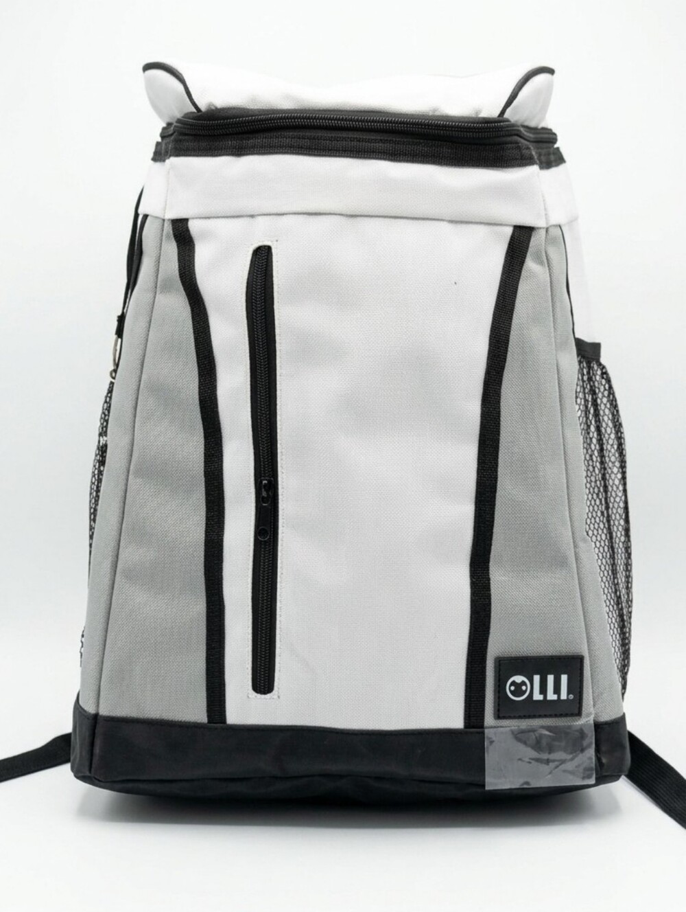 Olli 18 Can Cooler Backpack Gray & White Beach Party Pool Picnic Cooler Bag NWT